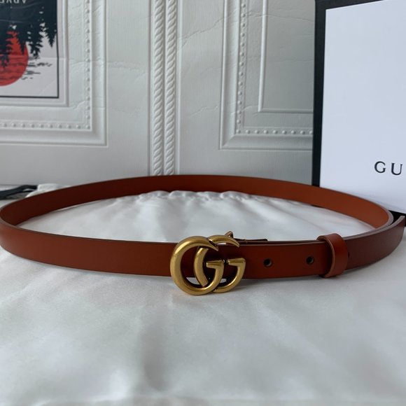 Cheap and affordable leather belt with double G bu main image 6